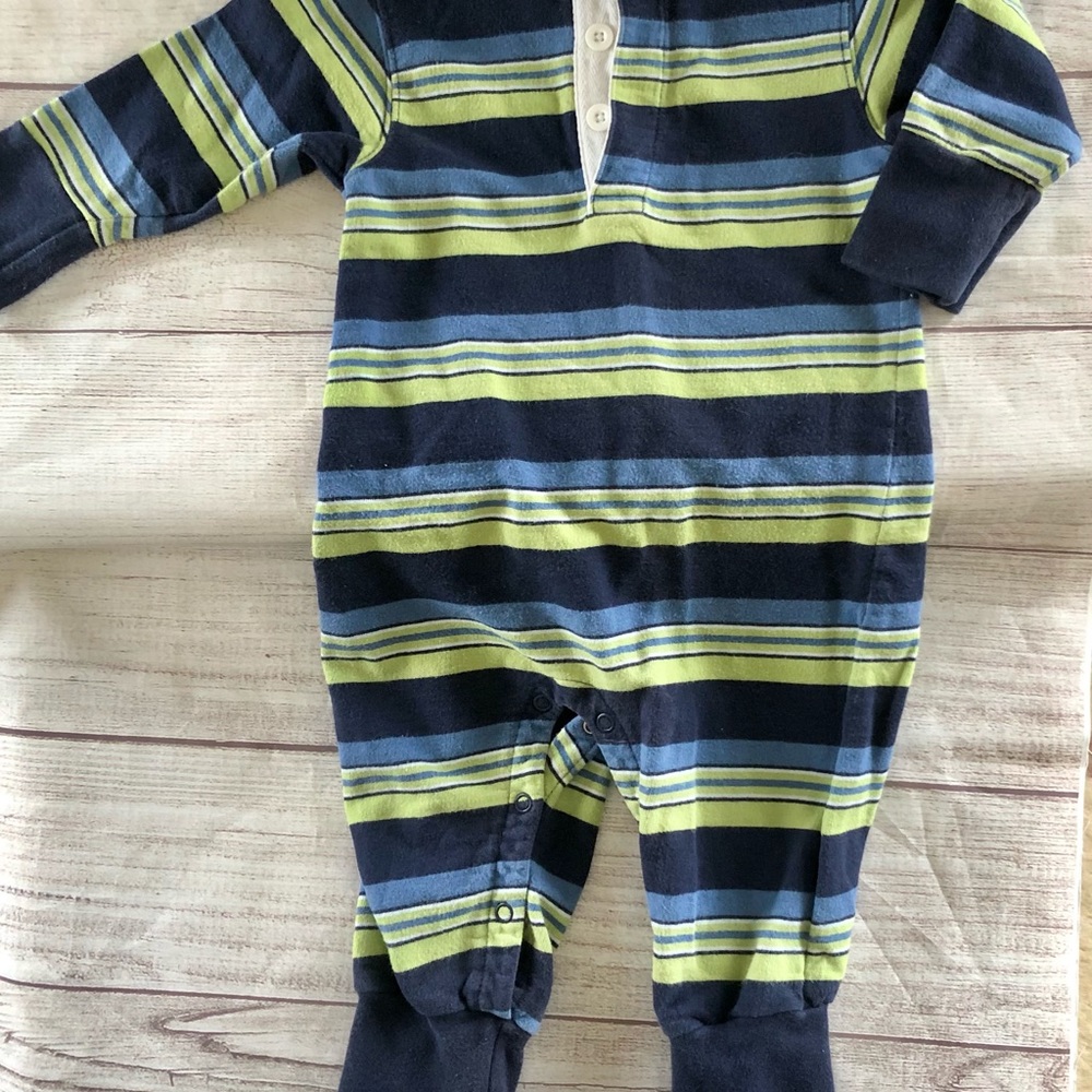 Talbots Romper 12 Mo Collared Long Sleeve And Pant